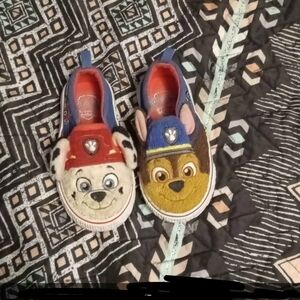 Paw Patrol Blue and Brown Sneakers with Character Design